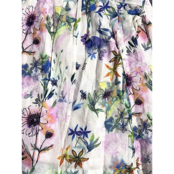 Tutu Du Monde Eden Dress Girls 3-6 Months Watercolor Summer Floral Lined Ruffled - Picture 5 of 16